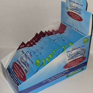 20 Tablet DentiMints All Natural Retail Box - Side Display
