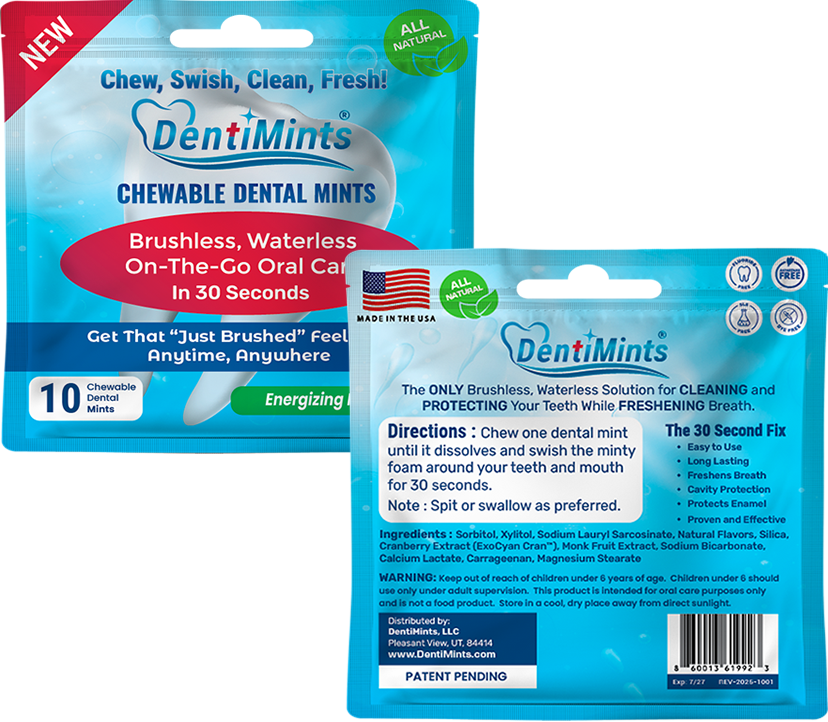 All Natural DentiMints Chewable Dental Mints